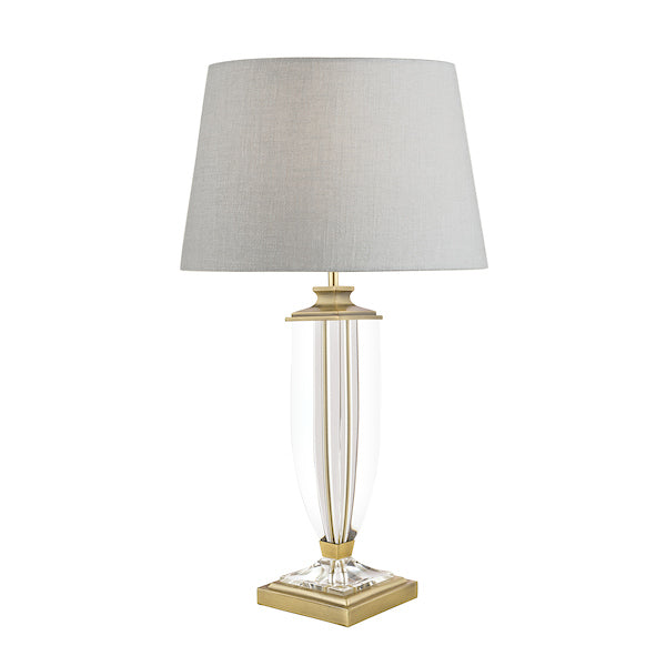 Laura Ashley Carson Large Table Lamp Antique Brass & Crystal – from Amos Lighting + Home