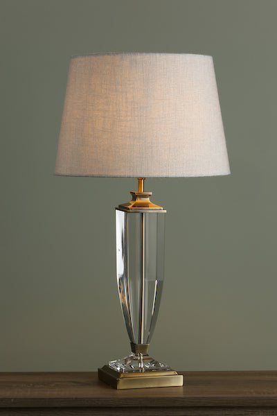 Laura Ashley Carson Large Table Lamp Antique Brass & Crystal – from Amos Lighting + Home