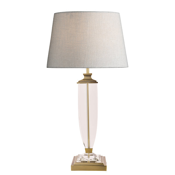 Laura Ashley Carson Large Table Lamp Antique Brass & Crystal – from Amos Lighting + Home