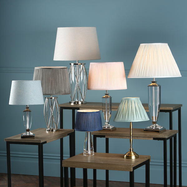 Laura Ashley Carson Large Table Lamp Polished Nickel & Crystal – from Amos Lighting + Home