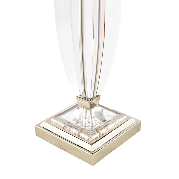 Laura Ashley Carson Large Table Lamp Polished Nickel & Crystal – from Amos Lighting + Home
