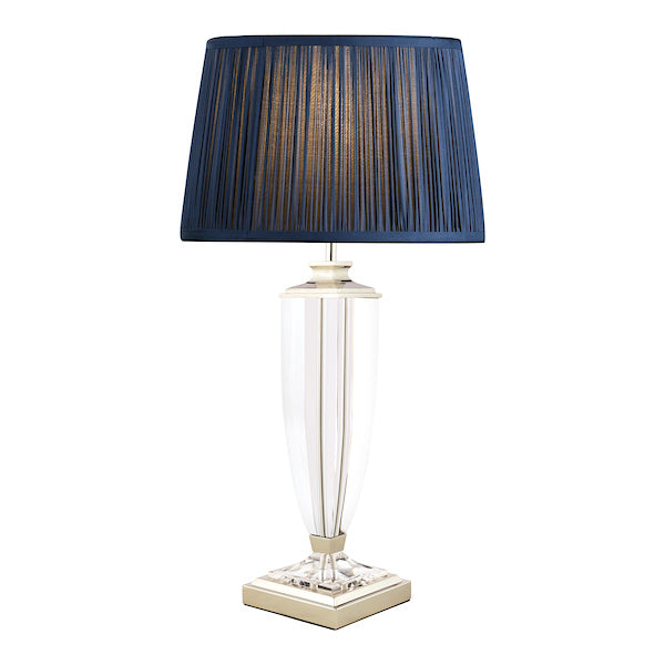 Laura Ashley Carson Large Table Lamp Polished Nickel & Crystal – from Amos Lighting + Home
