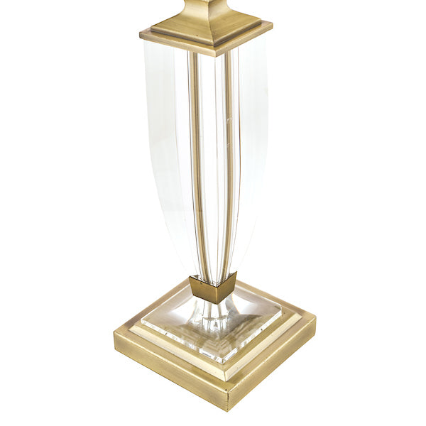 Laura Ashley Carson Medium Table Lamp Antique Brass & Crystal – from Amos Lighting + Home