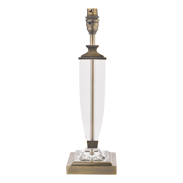 Laura Ashley Carson Medium Table Lamp Antique Brass & Crystal – from Amos Lighting + Home