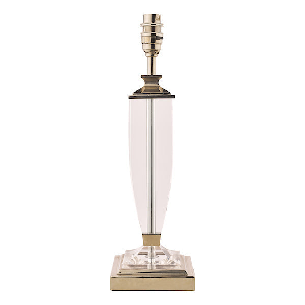 Laura Ashley Carson Medium Table Lamp Polished Nickel & Crystal – from Amos Lighting + Home