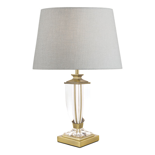 Laura Ashley Carson Small Table Lamp Antique Brass & Crystal – from Amos Lighting + Home