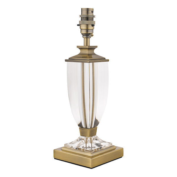 Laura Ashley Carson Small Table Lamp Antique Brass & Crystal – from Amos Lighting + Home