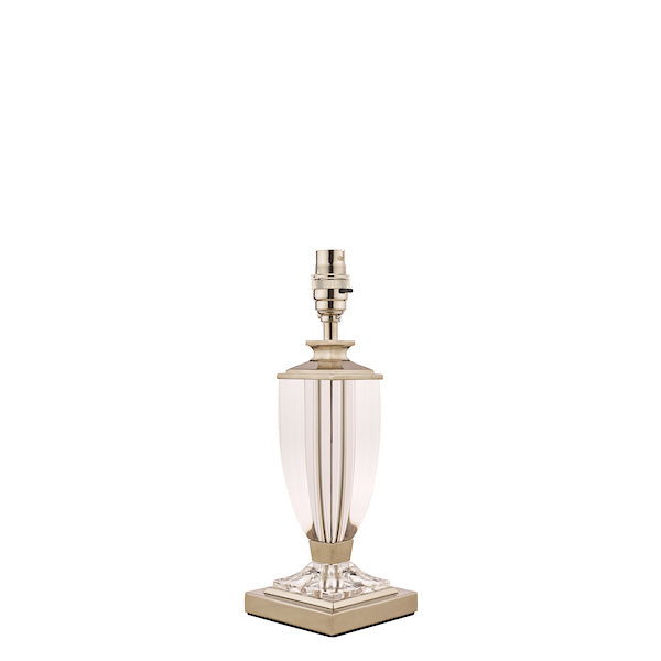 Laura Ashley Carson Small Table Lamp Polished Nickel & Crystal – from Amos Lighting + Home