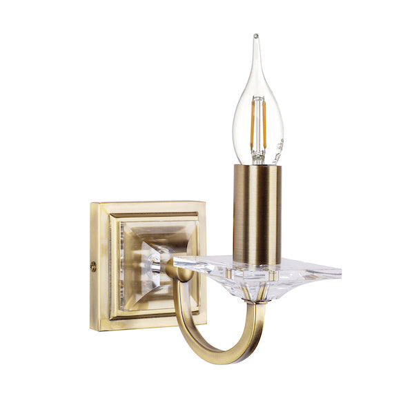 Laura Ashley Carson Wall Light Antique Brass – from Amos Lighting + Home