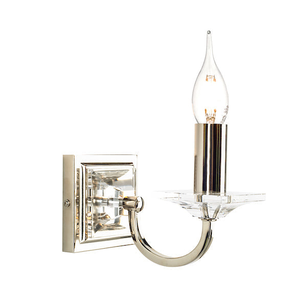 Laura Ashley Carson Wall Light Polished Nickel – from Amos Lighting + Home