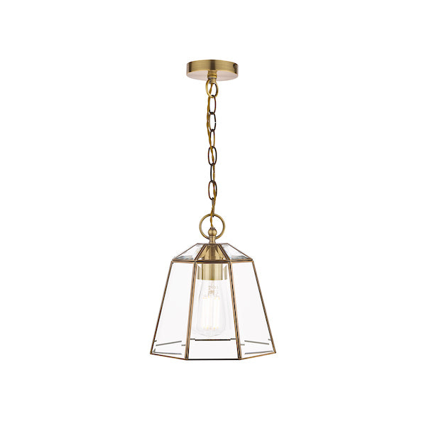 Laura Ashley Clayton Pendant Antique Brass – from Amos Lighting + Home