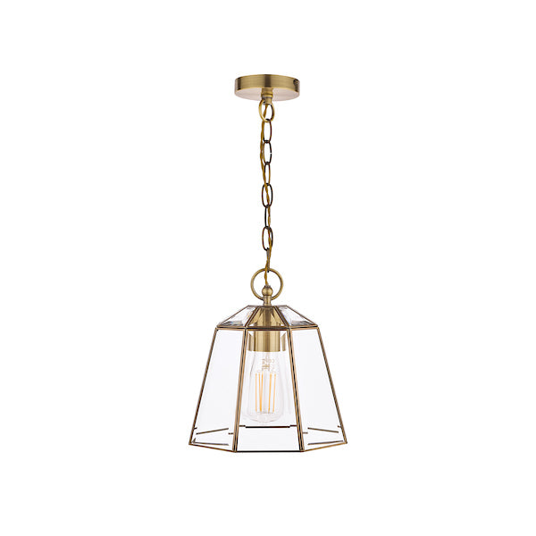 Laura Ashley Clayton Pendant Antique Brass – from Amos Lighting + Home