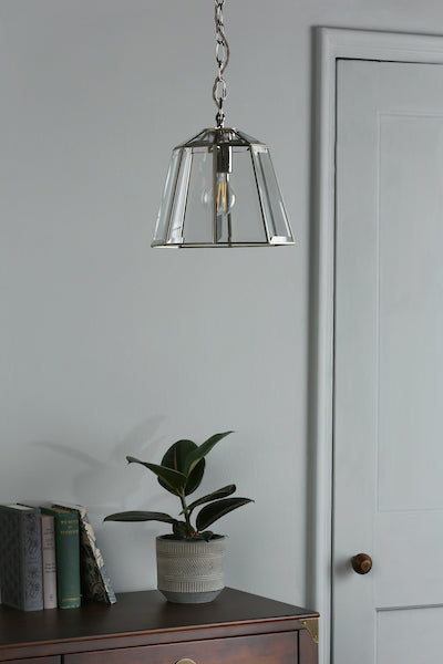 Laura Ashley Clayton Pendant Polished Silver – from Amos Lighting + Home