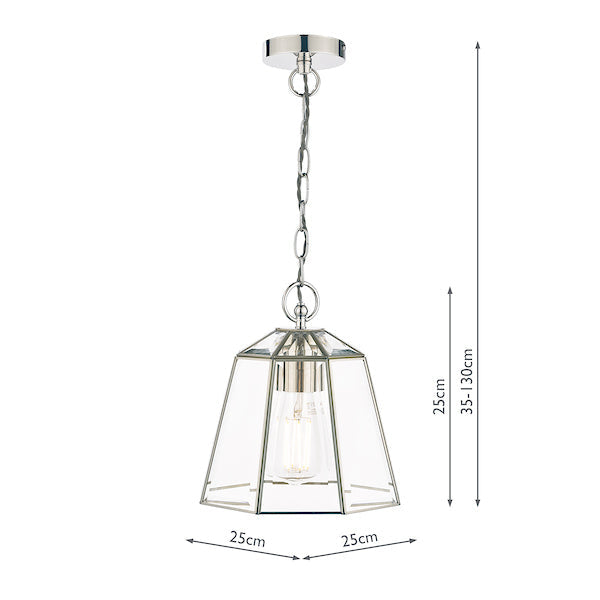 Laura Ashley Clayton Pendant Polished Silver – from Amos Lighting + Home