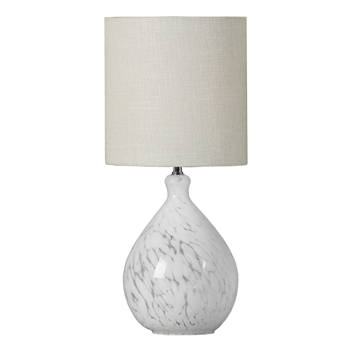 Laura Ashley Confetti Table Lamp White Art Glass – from Amos Lighting + Home