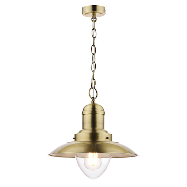 Laura Ashley Corbridge Pendant Antique Brass – from Amos Lighting + Home