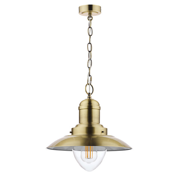 Laura Ashley Corbridge Pendant Antique Brass – from Amos Lighting + Home