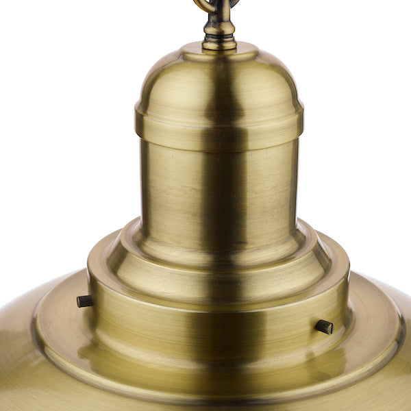 Laura Ashley Corbridge Pendant Antique Brass – from Amos Lighting + Home