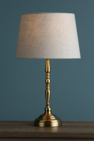Laura Ashley Corey Antique Brass Candlestick Table Lamp Base – from Amos Lighting + Home