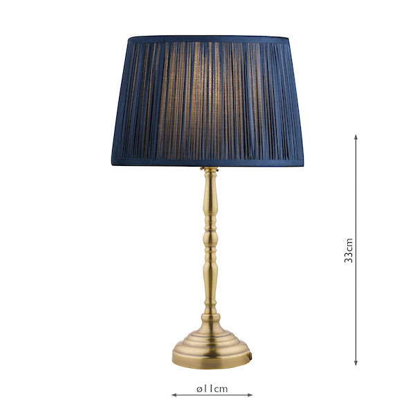 Laura Ashley Corey Antique Brass Candlestick Table Lamp Base – from Amos Lighting + Home