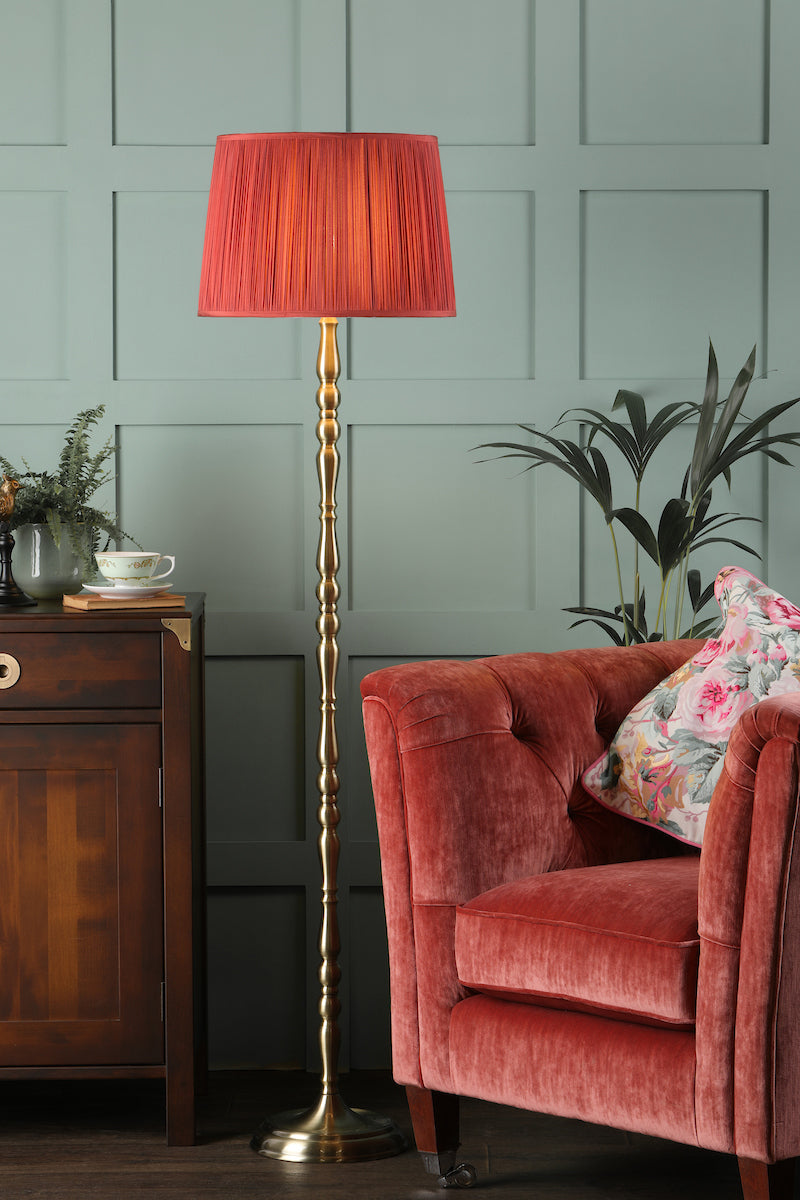 Laura Ashley Corey Floor Lamp Antique Brass Base – from Amos Lighting + Home