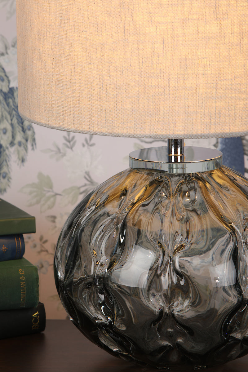 Laura Ashley Elderdale Smoke Table Lamp – from Amos Lighting + Home