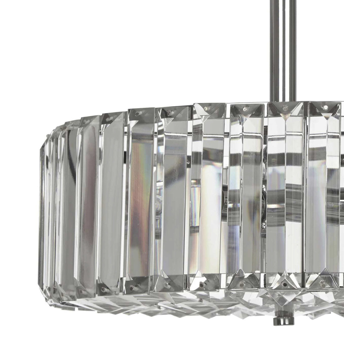Laura Ashley Fernhurst Polished Chrome 3 Light Art Deco Semi-Flush Ceiling Light – from Amos Lighting + Home