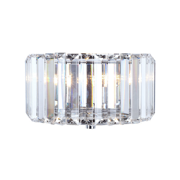 Laura Ashley Fernhurst Polished Chrome Art Deco Wall Light – from Amos Lighting + Home
