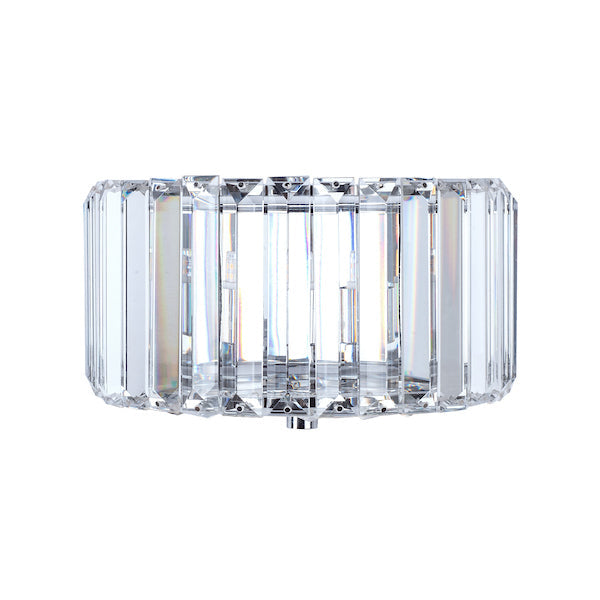 Laura Ashley Fernhurst Polished Chrome Art Deco Wall Light – from Amos Lighting + Home