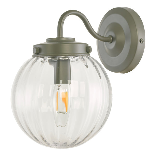Laura Ashley Georgie Outdoor Wall Light Matt Grey Glass IP44 – from Amos Lighting + Home