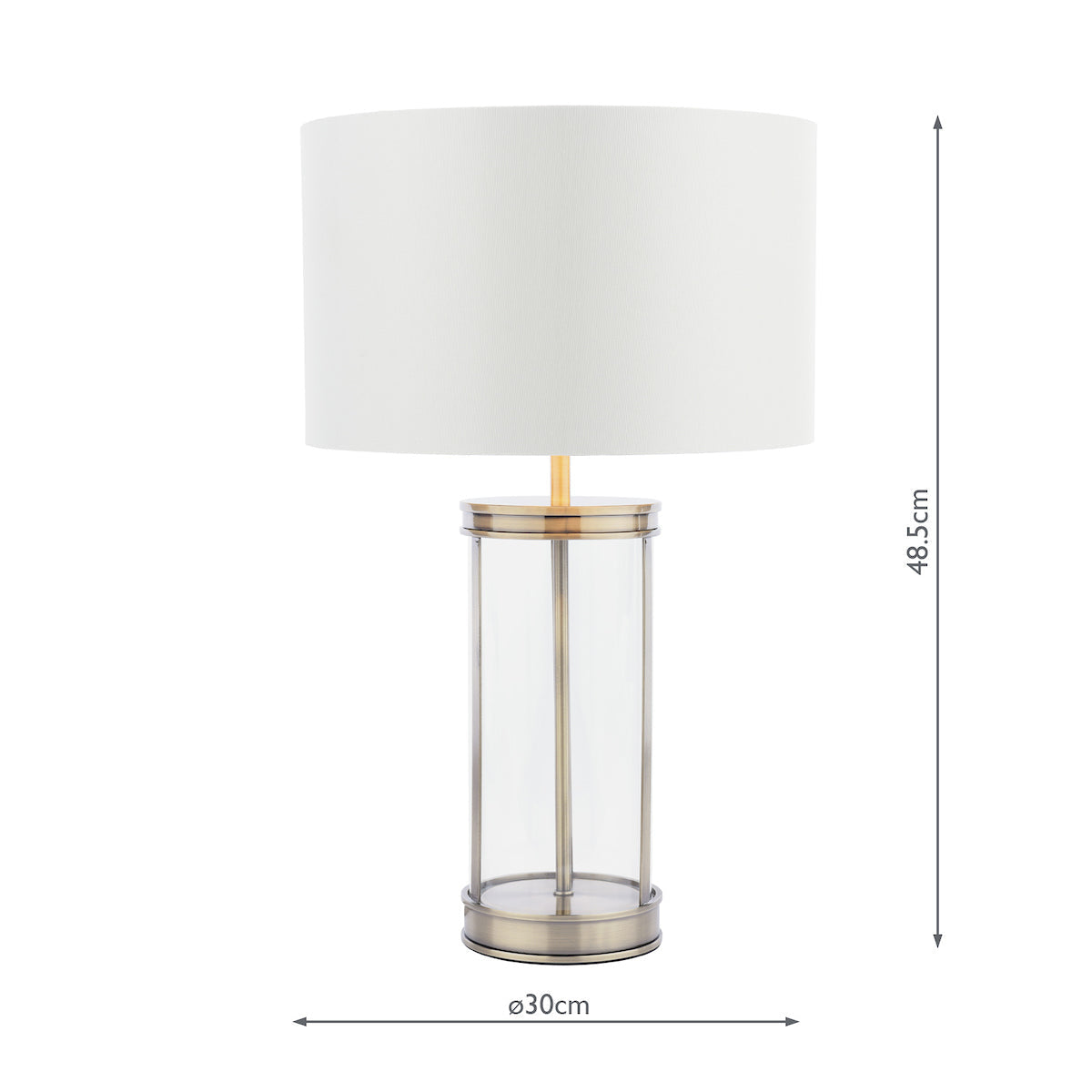 Laura Ashley Harrington Small Table Lamp Antique Brass – from Amos Lighting + Home