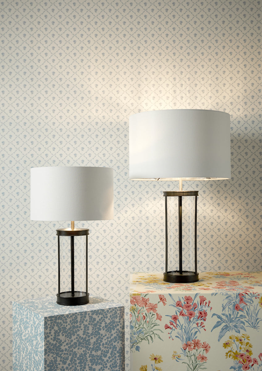 Laura Ashley Harrington Small Table Lamp Matt Black – from Amos Lighting + Home