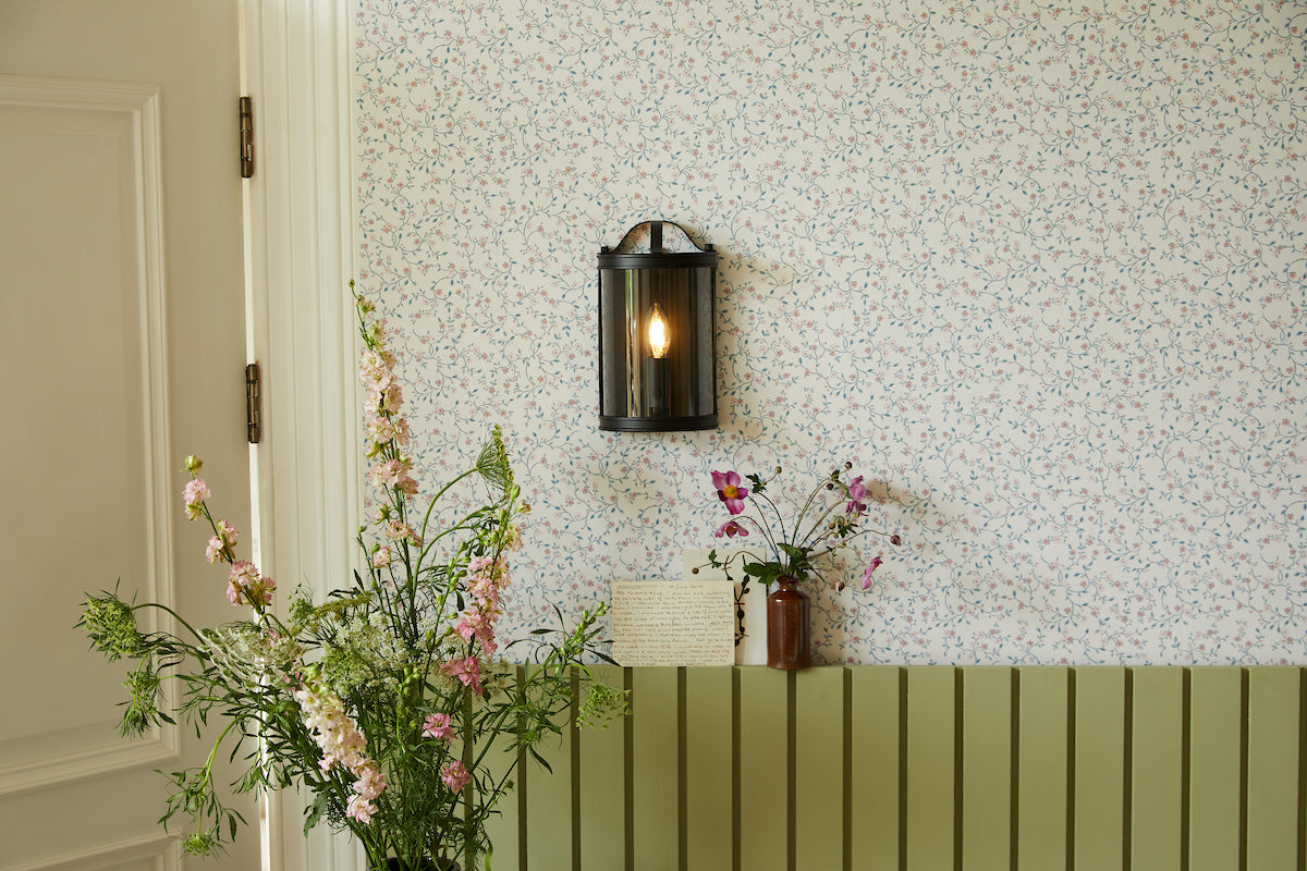 Laura Ashley Harrington Wall Light Matt Black – from Amos Lighting + Home