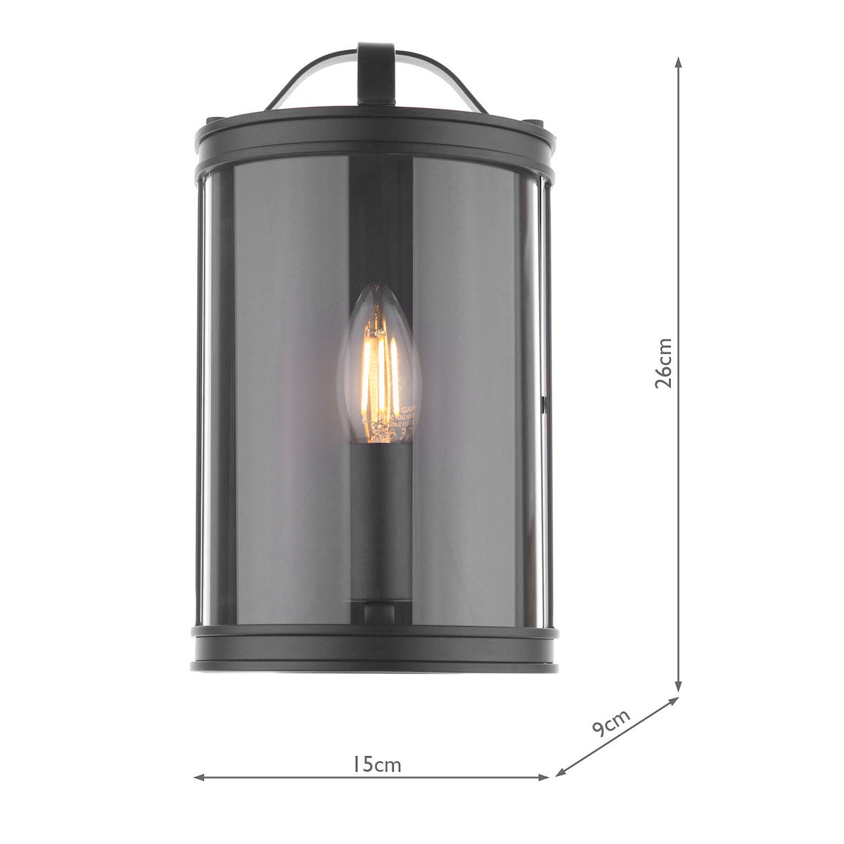 Laura Ashley Harrington Wall Light Matt Black – from Amos Lighting + Home