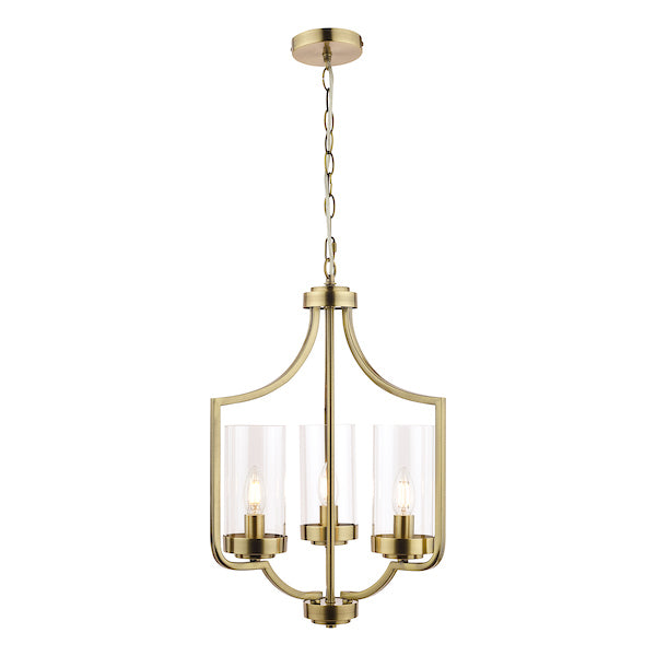 Laura Ashley Joseph Antique Brass 3 Light Chandelier – from Amos Lighting + Home