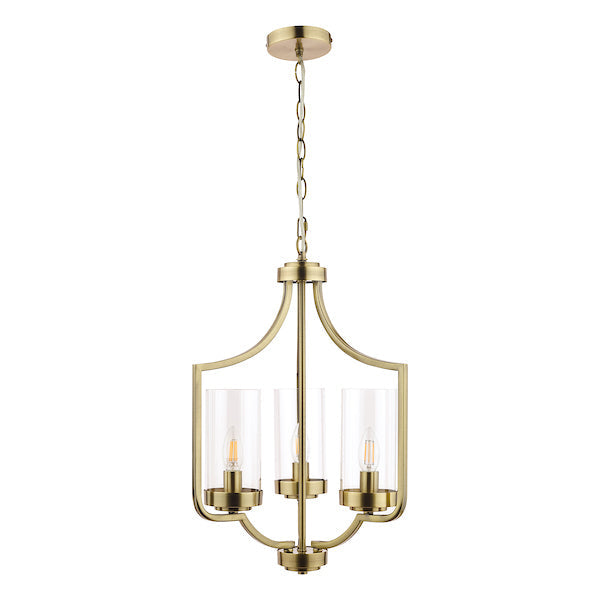 Laura Ashley Joseph Antique Brass 3 Light Chandelier – from Amos Lighting + Home