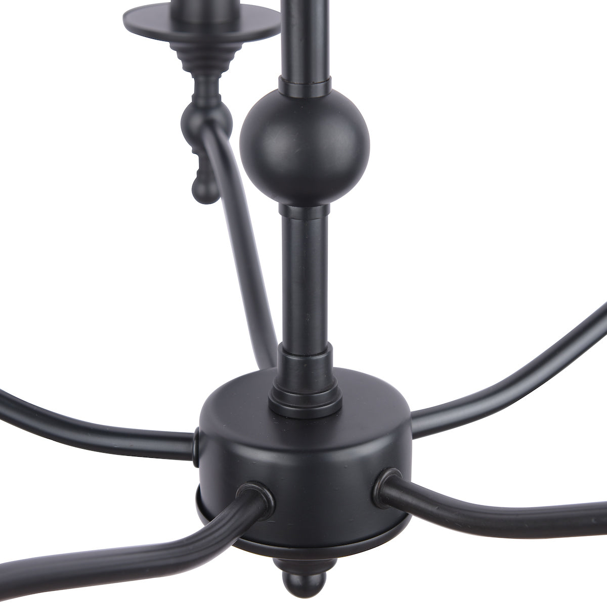 Laura Ashley Ludchurch 5 Light Chandelier Black – from Amos Lighting + Home