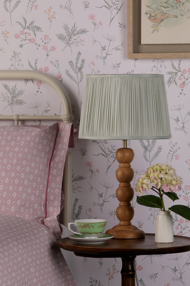 Laura Ashley Maria Table Lamp Waxed Oak Wood Base – from Amos Lighting + Home