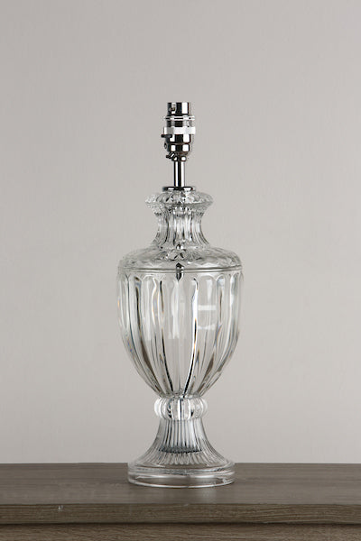 Laura Ashley Meredith Cut Glass Crystal Urn Table Lamp Base Small – from Amos Lighting + Home