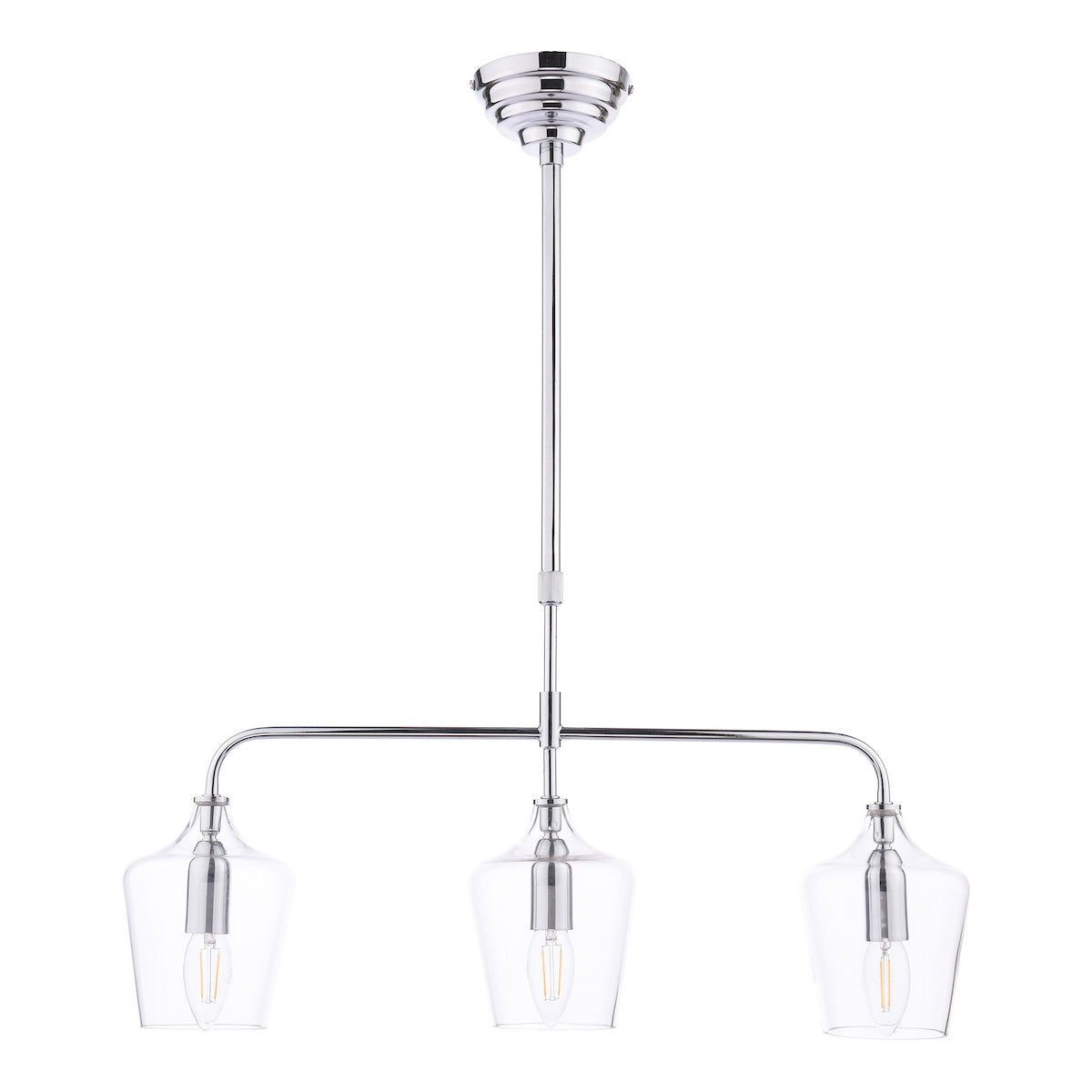 Laura Ashley Ockley 3 Light Bar Pendant Polished Chrome – from Amos Lighting + Home