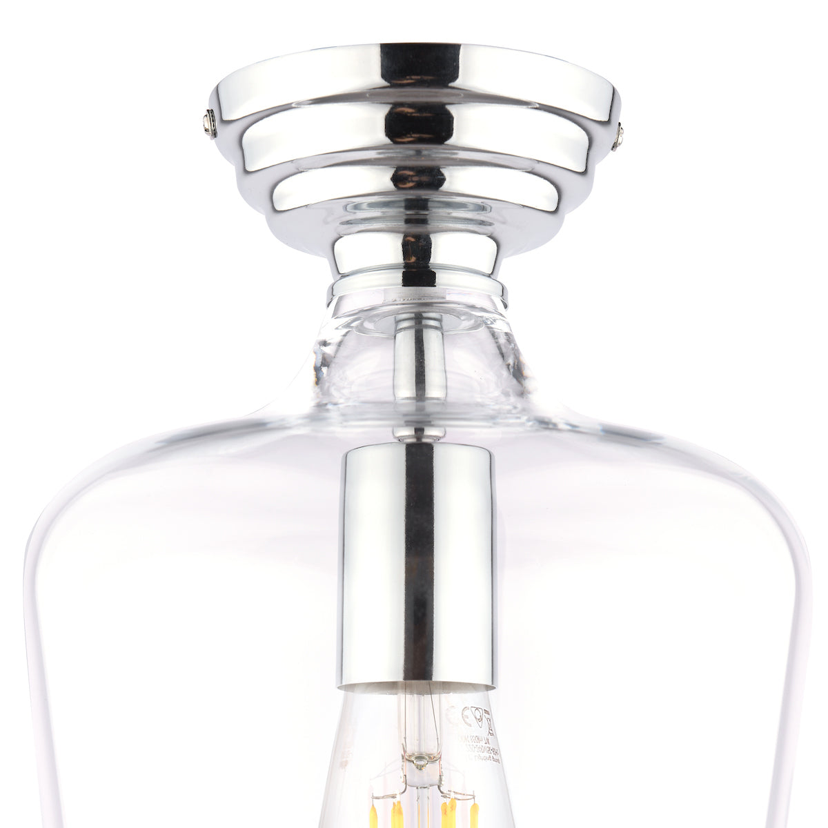 Laura Ashley Ockley Semi-Flush Polished Chrome – from Amos Lighting + Home