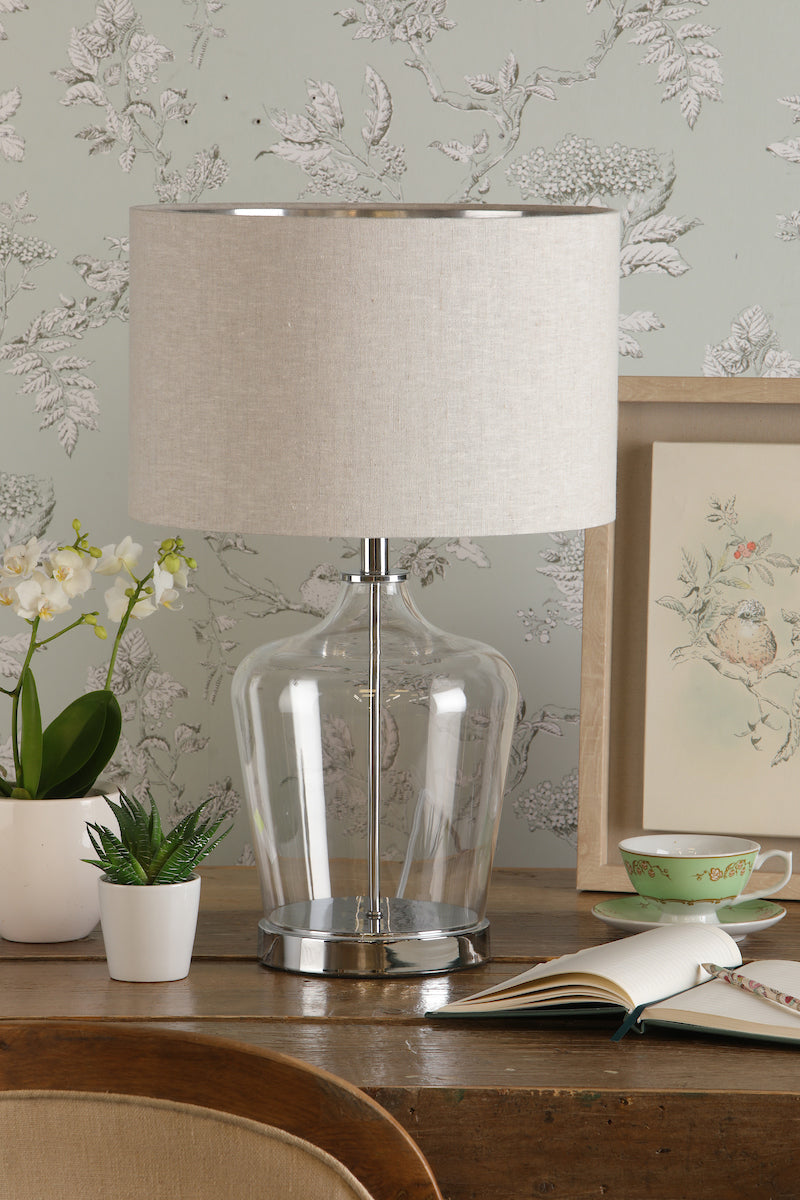 Laura Ashley Ockley Touch Table Lamp with Shade – from Amos Lighting + Home