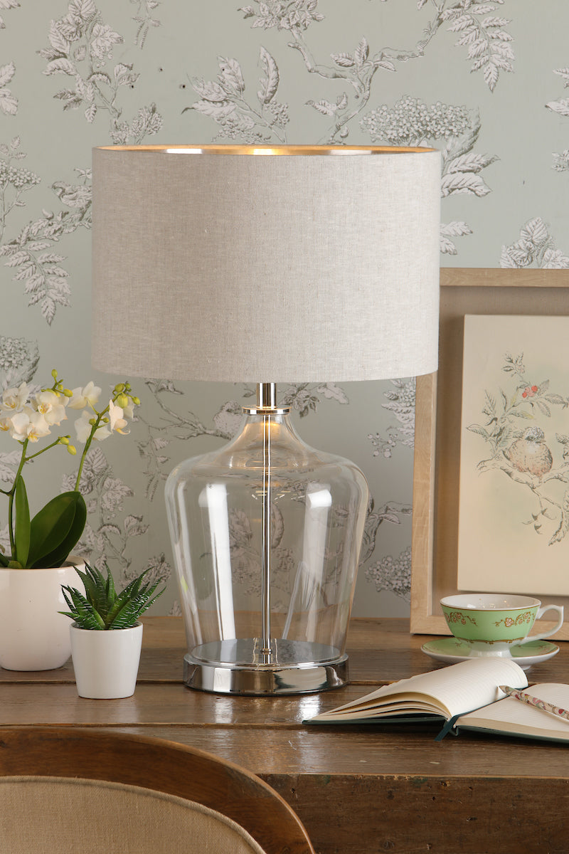 Laura Ashley Ockley Touch Table Lamp with Shade – from Amos Lighting + Home