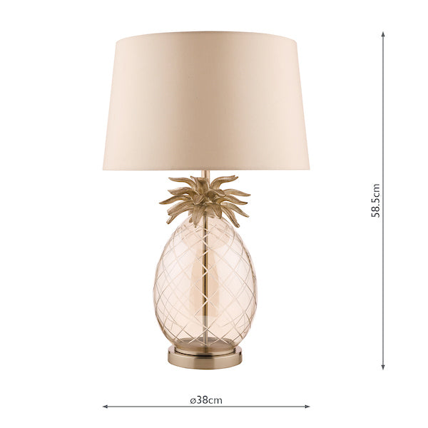 Laura Ashley Pineapple Large Table Lamp Champagne – from Amos Lighting + Home