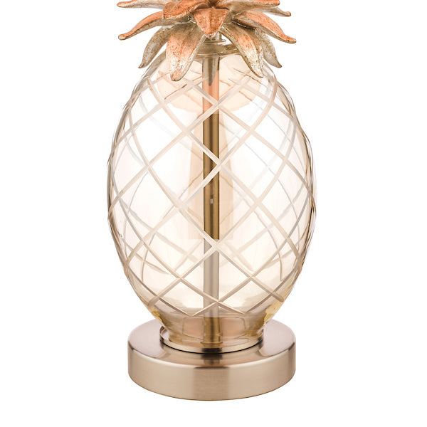 Laura Ashley Pineapple Small Table Lamp Champagne – from Amos Lighting + Home