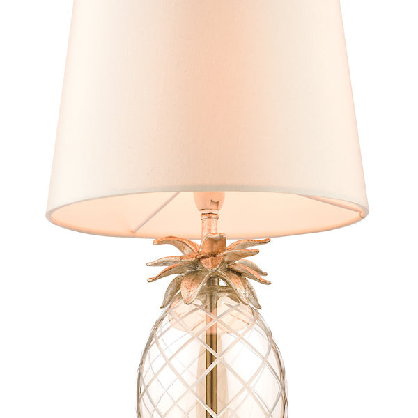 Laura Ashley Pineapple Small Table Lamp Champagne – from Amos Lighting + Home