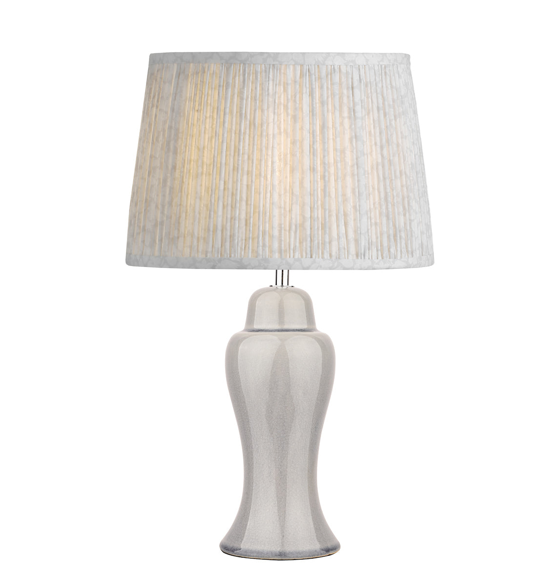 Laura Ashley Regina Small Table Lamp Pale Slate Grey Base – from Amos Lighting + Home