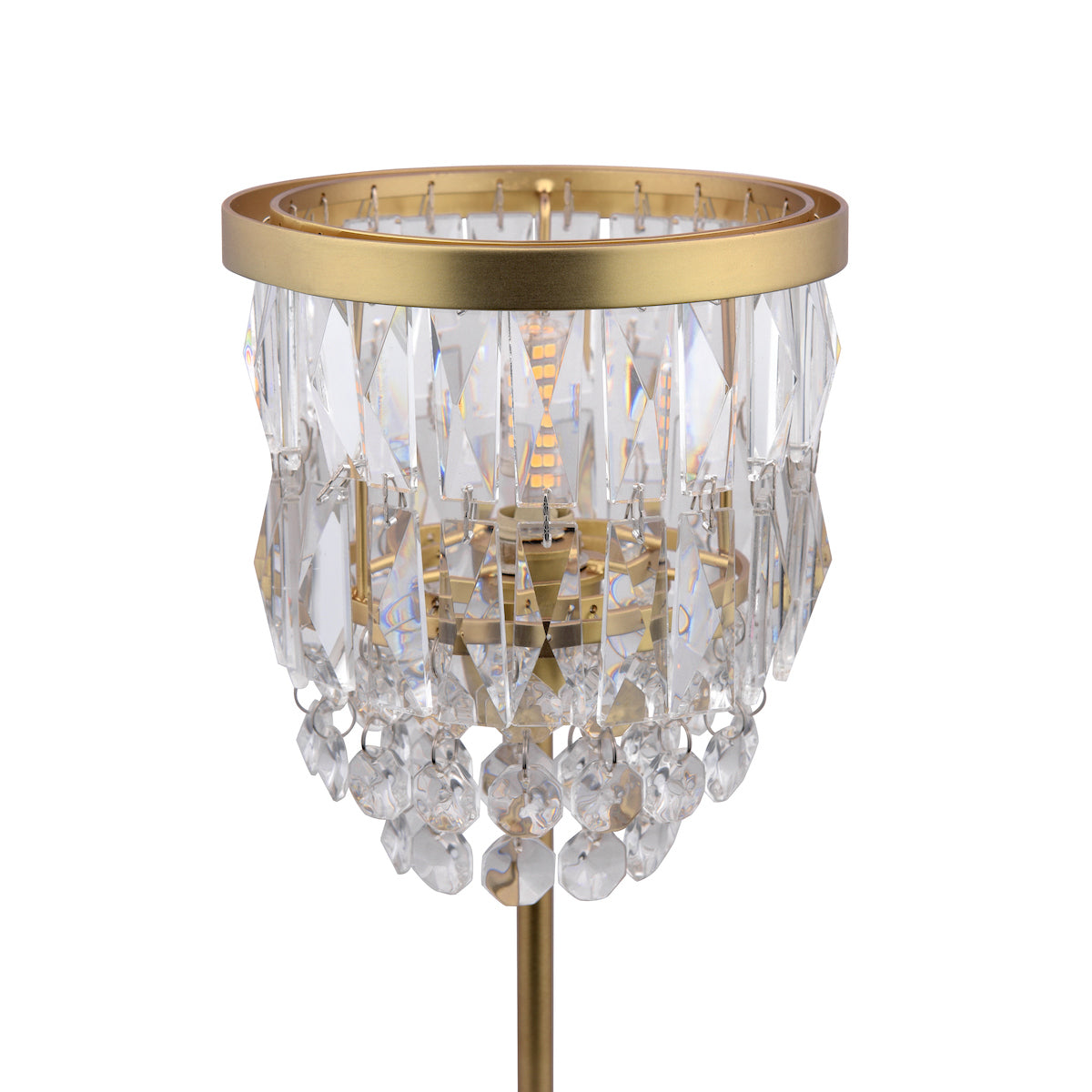 Laura Ashley Rhosill Table Lamp Crystal and Antique Brass – from Amos Lighting + Home