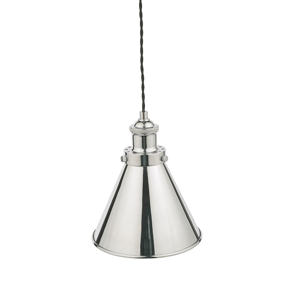 Laura Ashley Rufus Pendant Polished Chrome – from Amos Lighting + Home