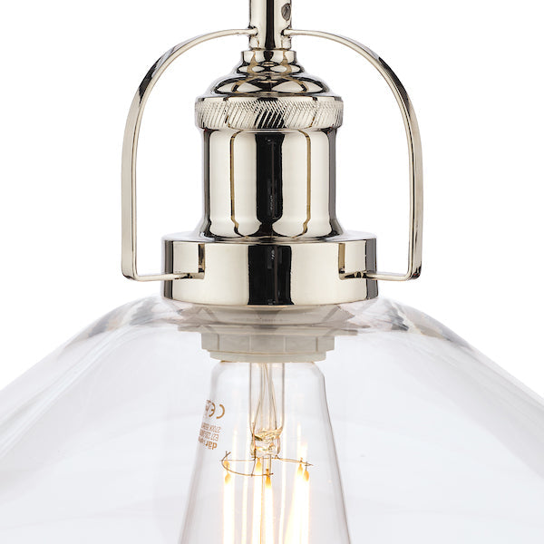Laura Ashley Rye Large Glass Pendant Clear – from Amos Lighting + Home